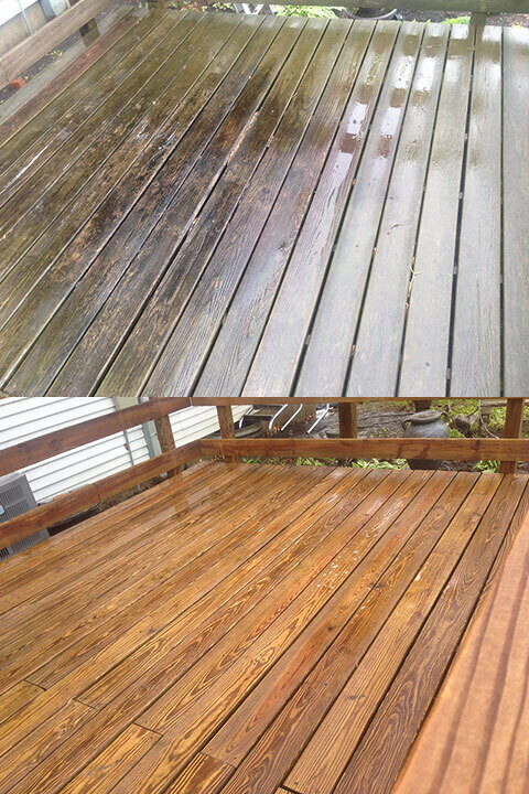 Deck before after mobile