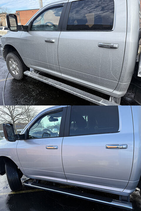 Fleet wash before after mobile