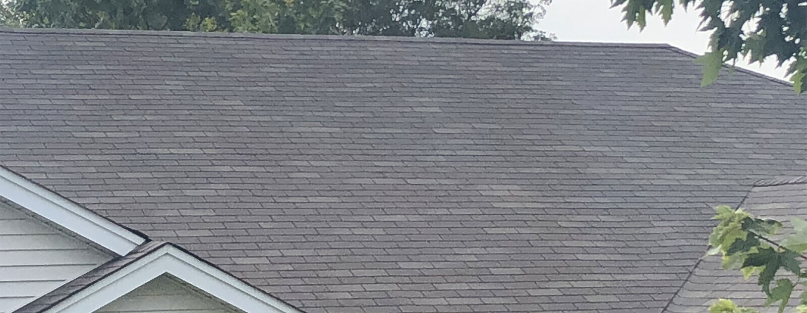 House after roof cleaning